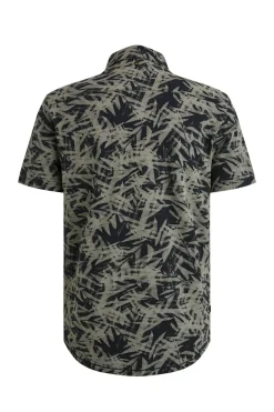 Heren overhemd km casual blauw