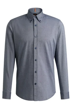Heren overhemd km dressual blauw