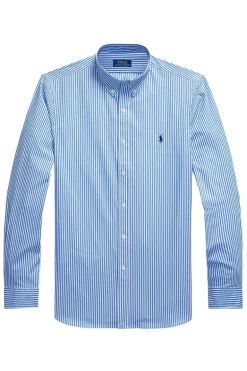 Heren overhemd lm casual blauw
