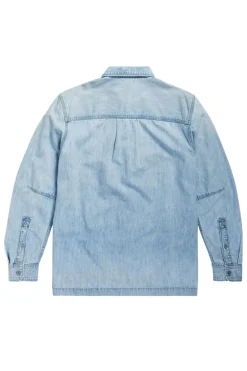 Heren overhemd lm casual blauw