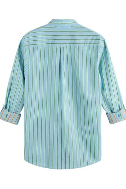 Heren overhemd lm casual blauw