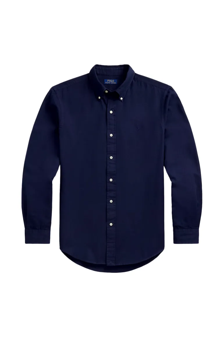 Heren overhemd lm casual blauw