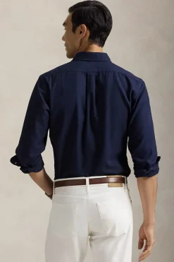 Heren overhemd lm casual blauw