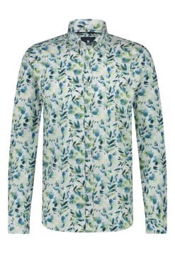 Heren overhemd lm casual wit