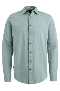 Heren overhemd lm casual groen