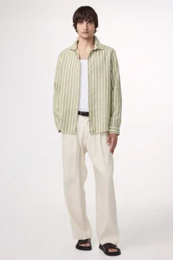 Heren overhemd lm casual groen
