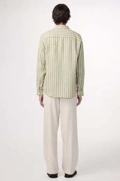 Heren overhemd lm casual groen