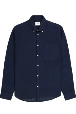 Heren overhemd lm casual blauw