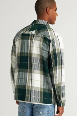 Heren overhemd lm casual groen