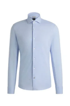 Heren overhemd lm casual blauw