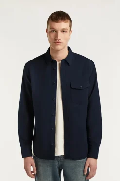 Heren overhemd lm casual blauw