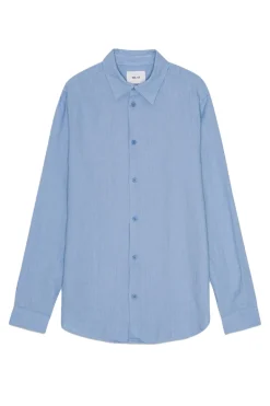 Heren overhemd lm casual blauw