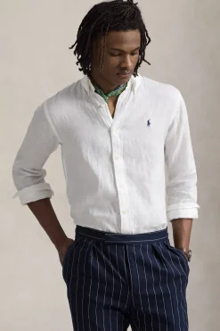 Heren overhemd lm casual wit