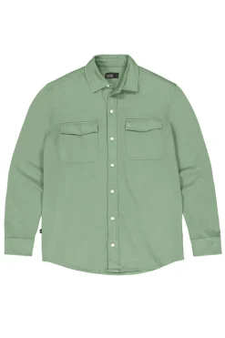 Heren overhemd lm casual groen