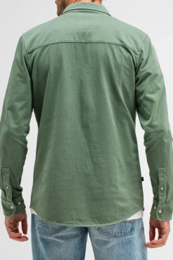 Heren overhemd lm casual groen
