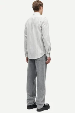 Heren overhemd lm casual bruin