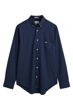 Heren overhemd lm casual blauw