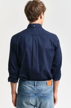 Heren overhemd lm casual blauw