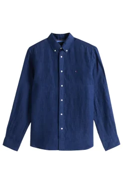 Heren overhemd lm casual blauw