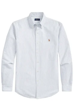 Heren overhemd lm casual blauw