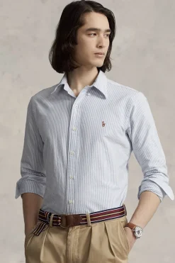 Heren overhemd lm casual blauw
