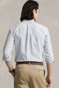Heren overhemd lm casual blauw