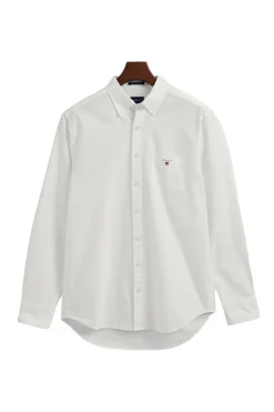 Heren overhemd lm casual wit