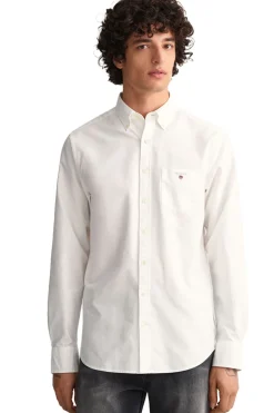 Heren overhemd lm casual wit