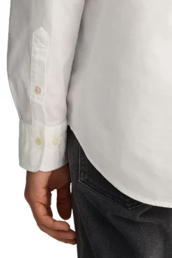 Heren overhemd lm casual wit