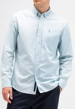 Heren overhemd lm casual blauw
