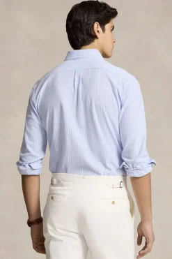 Heren overhemd lm casual blauw