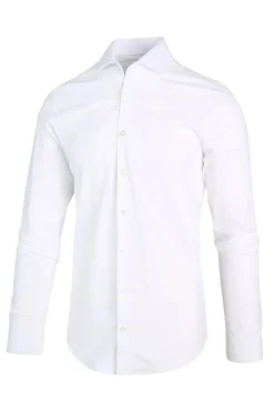 Heren overhemd lm casual wit