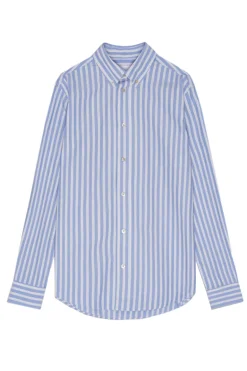 Heren overhemd lm casual blauw