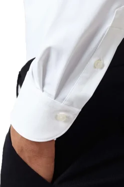Heren overhemd lm casual wit