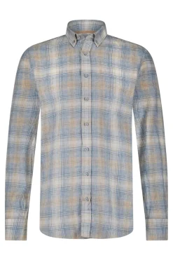 Heren overhemd lm casual ecru