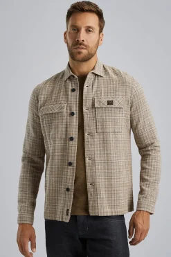 Heren overhemd lm casual groen