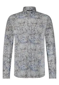 Heren overhemd lm casual blauw
