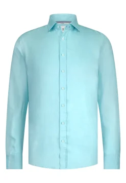 Heren overhemd lm casual blauw