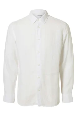 Heren overhemd lm casual wit