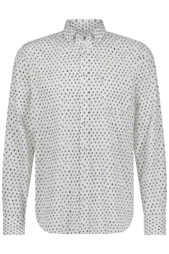 Heren overhemd lm casual wit