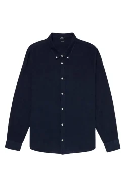 Heren overhemd lm casual blauw