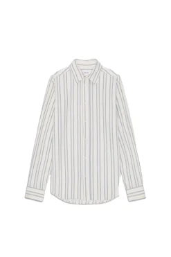Heren overhemd lm casual grijs