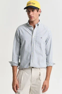 Heren overhemd lm casual blauw