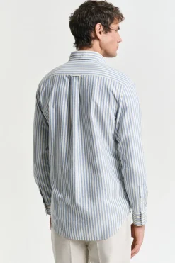 Heren overhemd lm casual blauw
