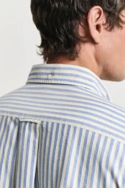 Heren overhemd lm casual blauw