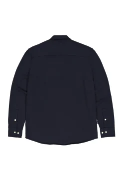 Heren overhemd lm casual blauw