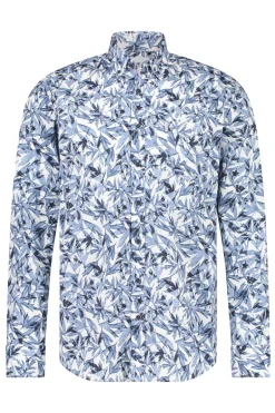 Heren overhemd lm casual wit