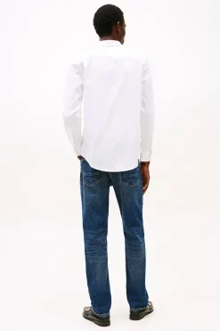 Heren overhemd lm casual wit