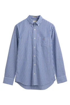 Heren overhemd lm casual blauw