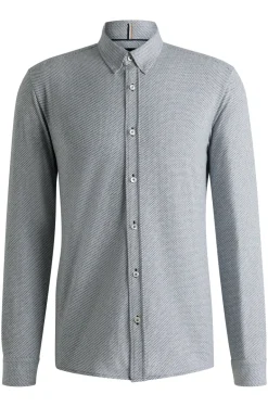 Heren overhemd lm casual blauw